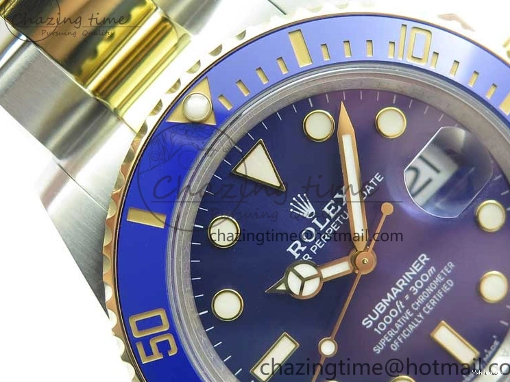 YG SS Maker LB Dial 126613 41mm Blue SS Bracelet Edition YG Best BP on Submariner 0108